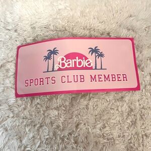 Barbie Sports Club Member Jumbo Sticker - Exclusive from Barbie Tour Truck NEW